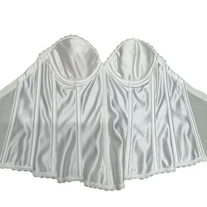 Empire Intimates Corset Underwire Bra 32C Bustier White Style 1780M -RN41676 USA - Picture 1 of 8