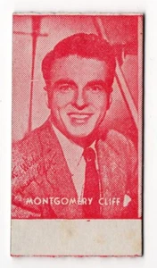 Spanish Weighing Weight Machine Card Calzados Garcera US Actor Montgomery Clift - Picture 1 of 2