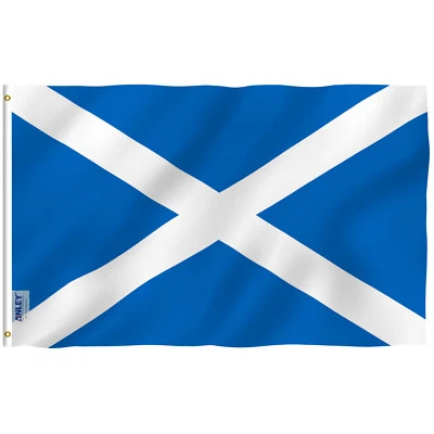 Bandera de Escocia Anley Fly Breeze 3x5 pies - Banderas nacionales escocesas poliéster Foto 1 de 4
