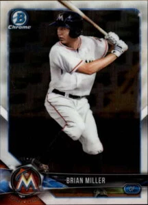 Bowman Chrome Prospects #BCP60 2018 Brian Miller Marlins - Imagen 1 de 2