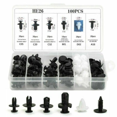 Retainer Clips Body Bumper Rivet Retainer Trim molding Push Pin Clip Assortments - Изображение 1 из 4