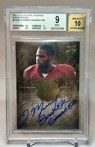 2011 Upper Deck Legends Inscriptions Demarco Murray Auto BGS 9 Boomer Sooner - Picture 1 of 2