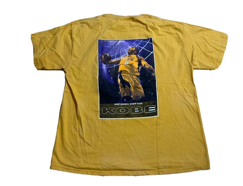 VTG Rare Kobe Bryant Los Angeles Lakers 3 Peat Double Sided T Shirt Size Large Cover