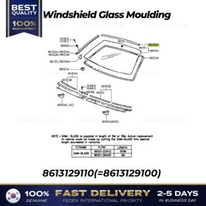 ⭐Genuine⭐ Windshield Glass Moulding 8613129110 for Hyundai Elantra - Picture 1 of 1