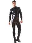 Male Latex Catsuit With Front Through Zip