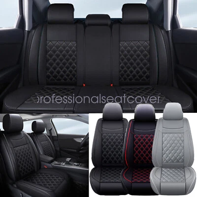 Fits ACURA RDX 2009-2023 Car PU Leather Front+Rear Seat Cover Protector Cushion - Image 1 of 4