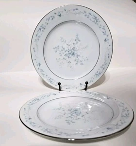 Dos platos de ensalada Noritake contemporáneos finos China Carolyn 2693 1977-1996 como nuevos - Imagen 1 de 6