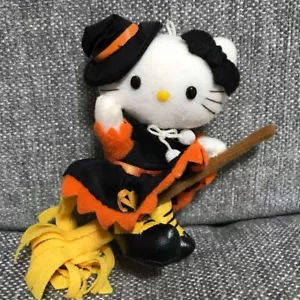 Hello Kitty USJ Exclusive Halloween Mascot Plush 2005 Used Rare - Picture 1 of 4