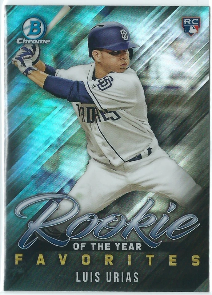 Luis Urias 2019 Bowman Chrome ROY Favorites Rookie Insert Card #ROYF-4 - Image 1 of 1