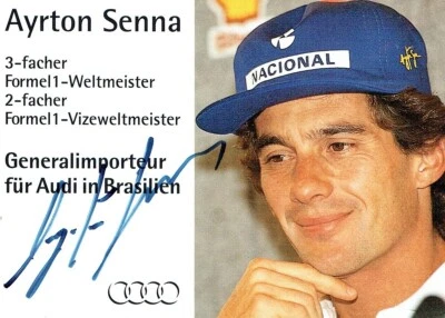 Ayrton Senna Signed Photograph - Pre-Certified ACOA - Image 1 of 3