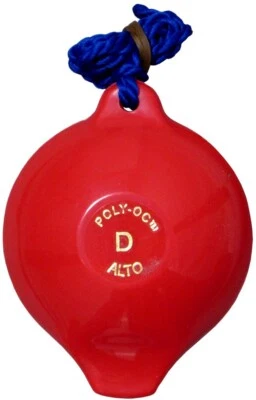 POLYOC in Red: 4-hole plastic OCARINA. One Octave, loads of fun to learn.