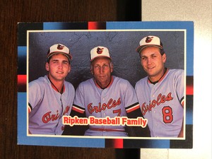1988 Donruss - #625 Cal Ripken Sr., Billy Ripken (RC)