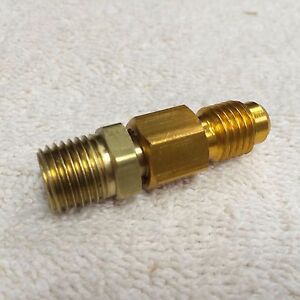 Refrigeration Adapter, 1/4" N.P.T. W30-2 x 1/2 ACME (R134A) Male Less Valve Core