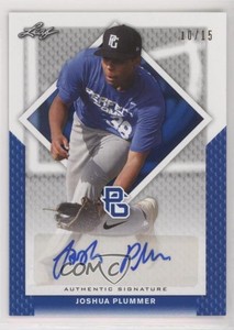 2016 Leaf Perfect Game National Showcase Blue /15 Joshua Plummer #BA-232 Auto