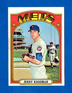1972 TOPPS #697 JERRY KOOSMAN NEW YORK METS HIGH NUMBER CARD -- BORDER STAIN