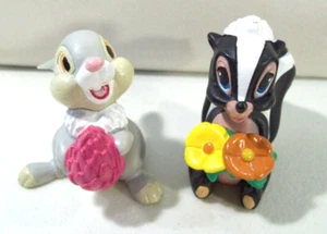 Lote de figuras de PVC Bambi de Disney Store, mofeta de flores y conejito Thumper - Imagen 1 de 3