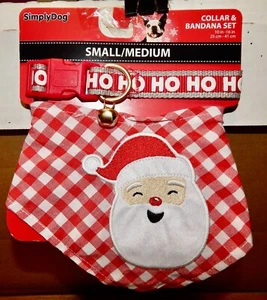 Set Collare e Bandana Scegli Tipo Semplicemente Cane Piccolo/Medio 10"A 16" Collo 251R - Foto 1 di 10