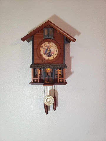 Limited Edition John Wayne Western Legend Lighted Cuckoo Clock Bradford Exchange Cover