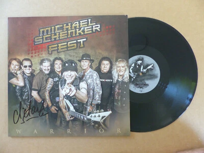 MICHAEL SCHENKER FEST signed Autogramm signiert "WARRIOR" Vinyl Schallplatte LP - Bild 1 von 4