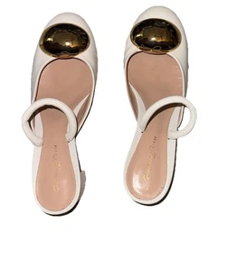 Gianvito Rossi Mid Block Heel Size 40 1/2 Mules Runs Very True To Size - Picture 1 of 4
