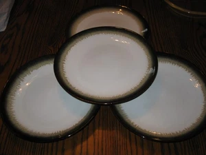 4 Pfaltzgraff Mondgrün Große Steinzeug Speiseteller Tropfglasur 11" NEUWERTIG - Bild 1 von 7