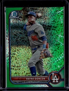 2022 Bowman Draft Rayne Doncon Green Speckle 28/99 - Picture 1 of 2