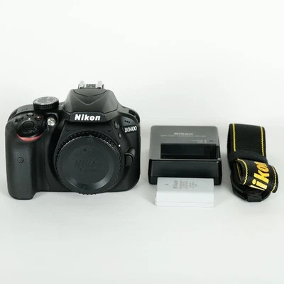 Nikon D3400 DSLR Camera 24MP APS-C Bluetooth Light Used 2,322 Shutters - Image 1 of 4