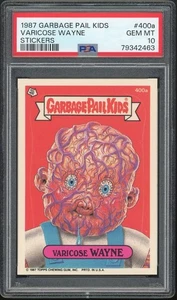 Topps Garbage Pail Kids 10th Series #400a Varicose Wayne PSA 10 GEM MINT Os10 - Picture 1 of 2