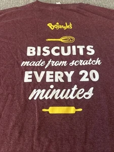Bojangles It’s Bo Time Shirt Large L Tshirt plum Biscuits From Scratch Every T24 - Bild 1 von 5