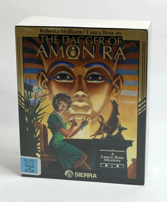 SEALED 1992 Laura Bow 2 The Dagger of Amon Ra 5.25" Sierra Big Box PC RARE - Image 1 of 4