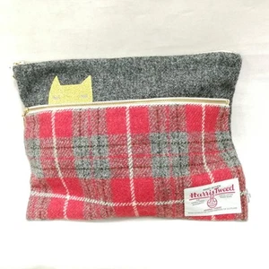Clutch bag Model Cat Check HARRIS TWEED - Picture 1 of 12