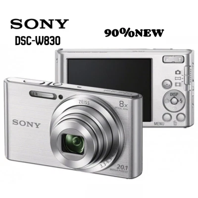 Sony DSC-W830 Cyber-Shot 20.1MP 8x zoom Digital Camera Silver 90%NEW-Tested - Image 1 of 4