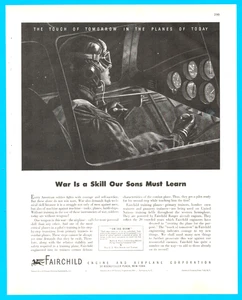 Fairchild Airplane Corp. fighters bombers trainers war vintage print ad 1943 - Picture 1 of 4
