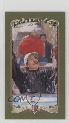 2012 Upper Deck Goodwin Champions Minis Green Lady Luck Back Jack Morris #75 HOF - Image 1 of 2