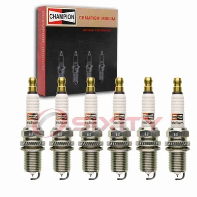 6 pc Champion Iridium Spark Plugs for 1982 Lincoln Continental 3.8L V6 jy - Image 1 of 4