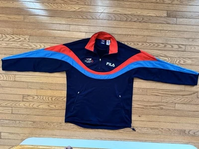 Fila US Open Tennis 2003 Quarter Zip Jacket Sweatshirt Pullover Men Large - Image 1 of 4