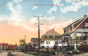 c.1910 Homes Ocean Ave. Longmeadow Warwick RI post card - Picture 1 of 2