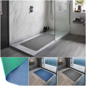 PVC Duschmatte wendbar zweifarbig Antirutsch Dusche Bad Fußmatten - Bild 1 von 19