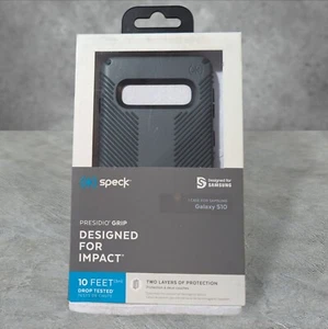 Speck Presidio Grip Designed Case for Impact Samsung Galaxy S10 Gray T2 - Zdjęcie 1 z 3
