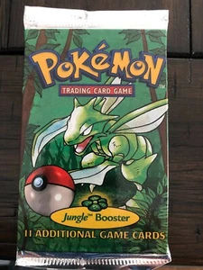 1999 Pokemon Jungle Booster Pack Factory Sealed Trading Card Game VINTAGE - Picture 1 of 3
