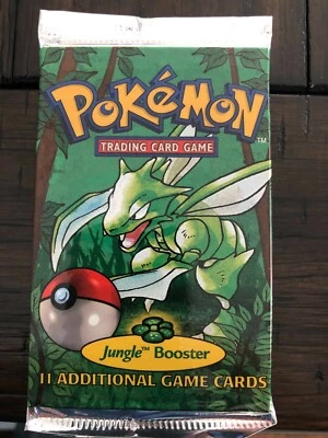 1999 Pokemon Jungle Booster Pack Factory Sealed Trading Card Game VINTAGE  - Image 1 of 3
