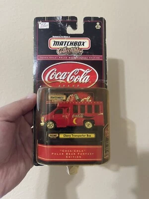 Autobús transportador Coca-Cola Chevy edición fantasía oso polar Matchbox coleccionables Foto 1 de 3