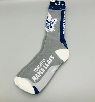 Calcetines cortos para pies desnudos Toronto Maple Leafs azul/gris/blanco GRANDES 10-13 nuevos Foto 1 de 4
