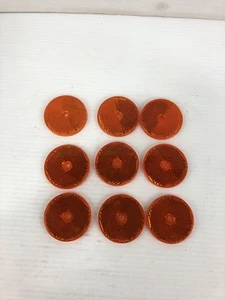 Sate-Lite SAE-A-88-DOT Orange Reflector 2-3/4" Round - Lot of 9 - Picture 1 of 3
