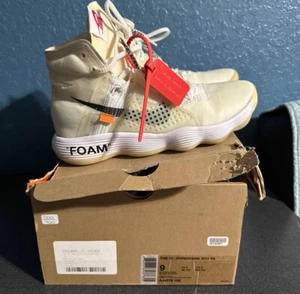 TG. 9 Nike Hyperdunk 2017 Flyknit X OFF-WHITE The Ten + LACCI EXTRA - Sneakers - Foto 1 di 10