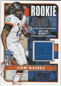 Jeremy McNichols BUCCANEERS BOISE 2017 SCORE ROOKIE JERSEYS #23 RETAIL ONLY RC - Picture 1 of 2