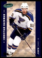 2005-06 PARKHURST CHRISTIAN BACKMAN ST. LOUIS BLUES #423