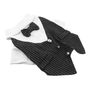 Pet Suit Clothes Pet Suit Dress Dog Bow Tie Costume Dog Sweaters Large Dogs - Picture 1 of 12