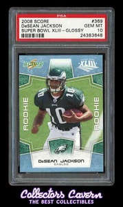2008 Score Super Bowl XLIII Glossy #369 DeSean Jackson PSA 10 (GEM MINT) RC /250 - Bild 1 von 2