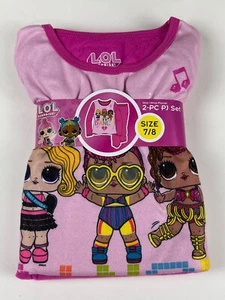 Girls LOL Surprise Dance 2 Piece Fleece Pajama Set Pink NWT - Picture 1 of 2